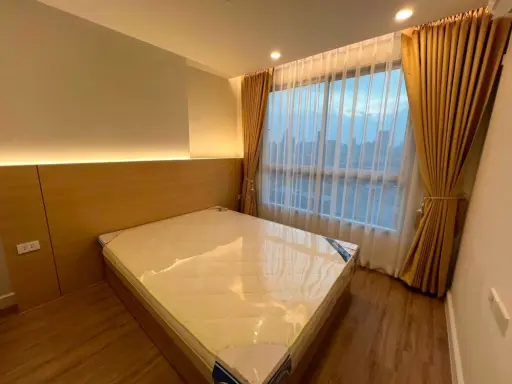For rent: U Delight Residence (Pattanakarn - Thonglor), unobstructed city view, beautiful both day and night, with a large wardrobe, ideal for those w