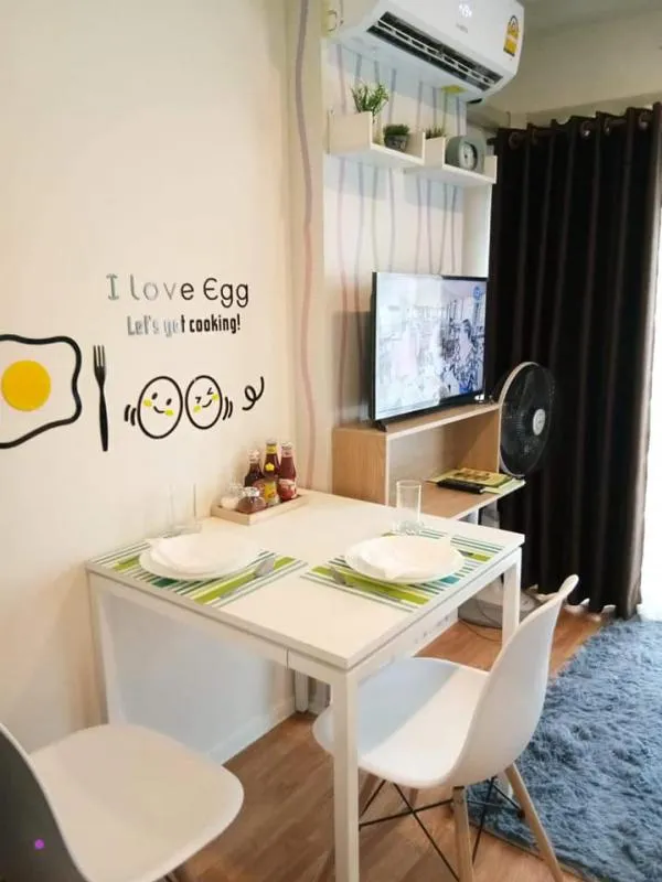 For rent Lumpini Ville Pranangklao-Riverview ห้องแต่งสวย เฟอร์แน่นเครื่องใช้ไฟฟ้าจัดเต็ม ย้ายเลย
