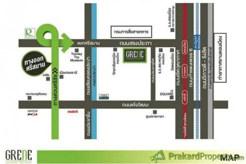 Greene Condo for sale. Don Mueang-Songprapha Hurry up to be the owner today. If you are slow, you will be disappointed. Book now.