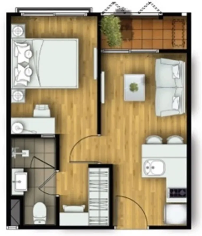 ให้เช่า Condolette Dwell Sukhumvit 26 ชั้น 5 ห้องแต่งครบ น่าอยู่ จองเลย ห้ามพลาด