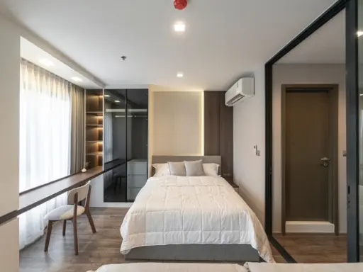 For rent: Life Ladprao Valley, 39th floor, beautiful view, beautiful room, fully furnished, very livable. Hurry and reserve now, don't miss it. images