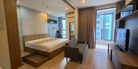 ให้เช่า IDEO Q CHULA-SAMYAN อยู่อาศัยแบบสบายๆ ด้วยเตียงนอน King size และเครื่องใช้ไฟฟ้ามีให้ครบครัน ใช้ของดี มีคุณภาพ
