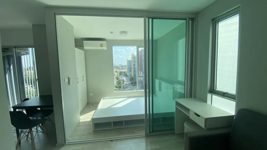 For rent Plum Condo รามคำแหง 60 Interchange ห้องหัวมุมไม่มีตึกบังวิว ราคาดีเวอร์ รีบมาจองเลย