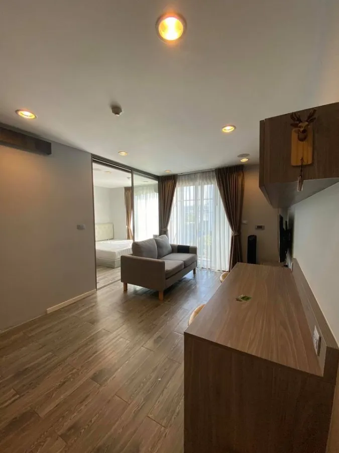 For sale Modiz Ladprao 18, spacious room There is a lot of usable space. with built-in furniture Buy now, don't be late