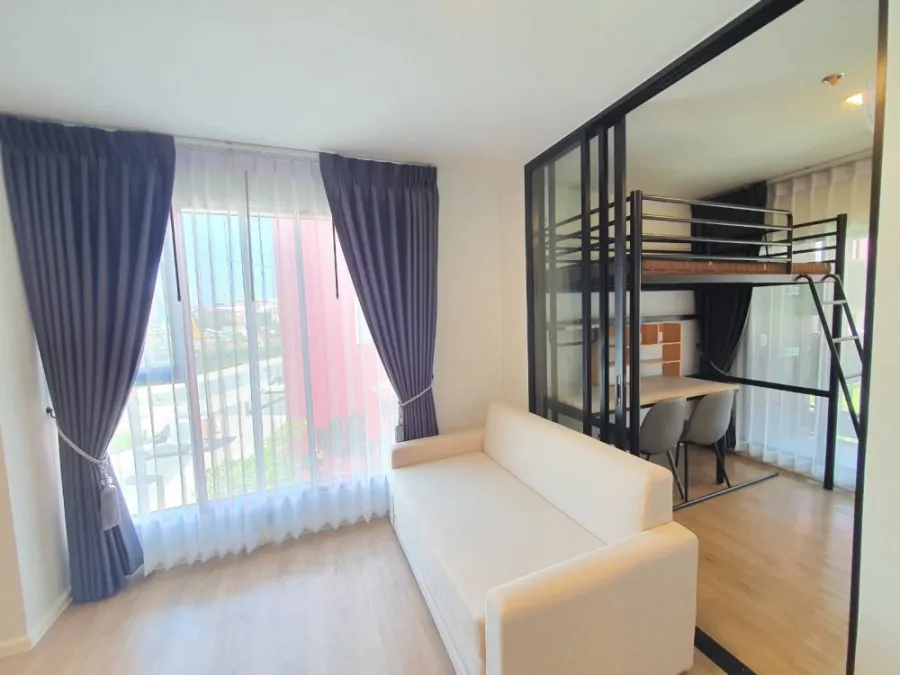 ให้เช่า Kave TU 1 Bed Plus ขนาด 34 ตรม. ห้องหัวมุม ได้วิว 2 ด้าน ตกแต่งพร้อมอยู่ สนใจรีบจองเลย