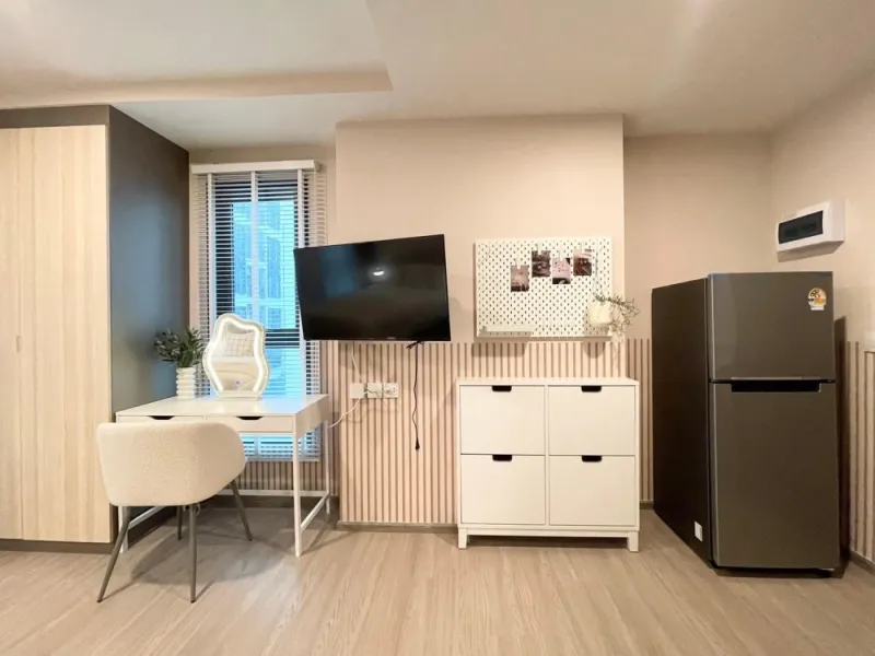 ให้เช่า Aspire รัชโยธิน ชั้น 4 ห้อง STUDIO สวย ตกแต่งสไตล์มินิมอล น่าอยู่สุดๆ ไม่จองพลาดมาก