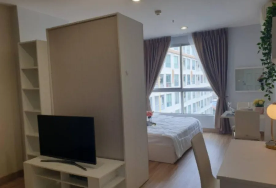 For rent, Life @ BTS Tha Phra, 14th floor, city view, no building blocks, beautiful room, fully furnished, bring your bag.