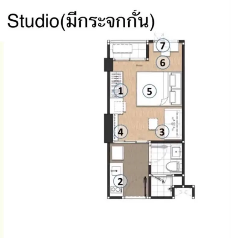 ให้เช่า Oneder Kaset ห้องชั้น 8 เฟอร์ครบครัน ในทำเลดี เดินทางสะดวก ห้ามพลาด