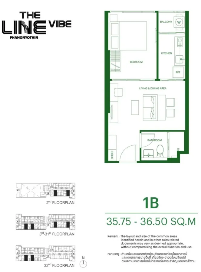 Selling down payment on The Line Vibe, 32nd floor, south side, city view, comes with complete amenities. Book now, hurry.