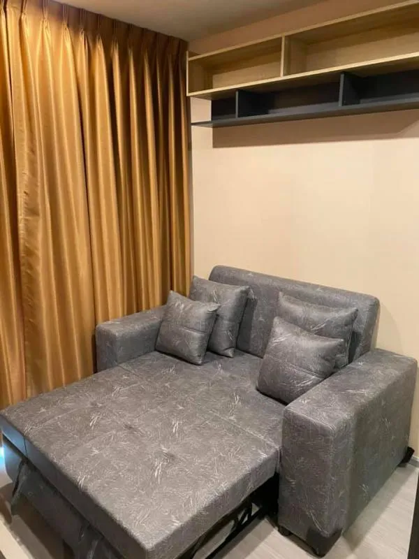 For rent, Life Ladprao, 1 bedroom, 1 bathroom, new furniture, full set, great view, book now, you will regret it.