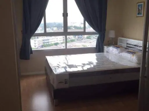 Condo for rent, Lumpini Ville Sukhumvit 77, beautiful room, very good view, private corner room, lots of furniture Easy to travel location Hurry and grab it.