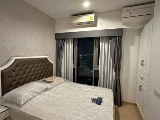 ให้เช่า Whizdom connect Sukhumvit ห้องน่าอยู่ ชั้นสูง ลมดี พร้อมเฟอร์ จองเลย