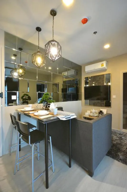 Condo for rent, Life Sukhumvit 48, very beautiful room, luxurious furniture, convenient transportation, close to the BTS.