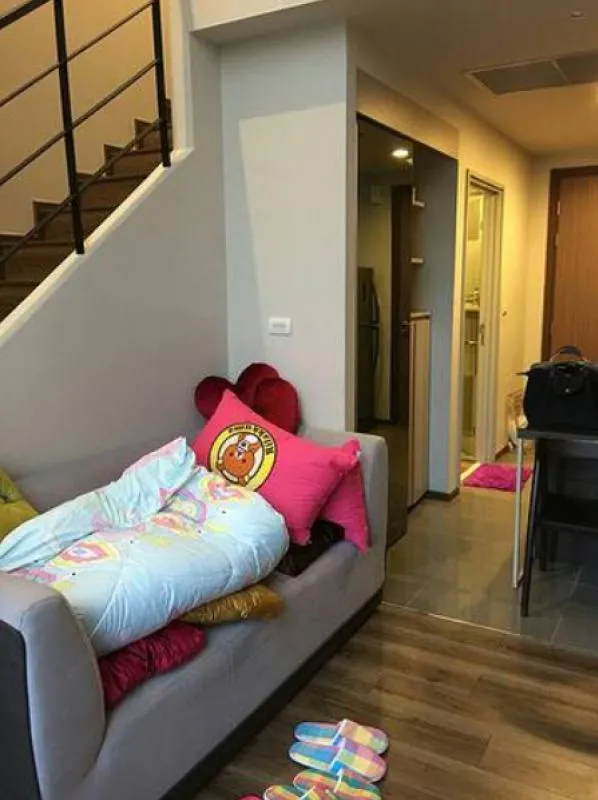 For rent Onyx Phahonyothin, 1 bedroom, 46 sqm, 15th floor, high floor, good view, cute room like this, you need to hurry up.