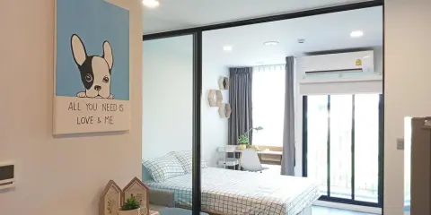 For rent แอทโมซ รัชดา-ห้วยขวาง 1bed ห้องทิศเหนือ เฟอร์แน่น เครื่องใช้ไฟฟ้าครบ จบที่ห้องเดียว ด่วนน