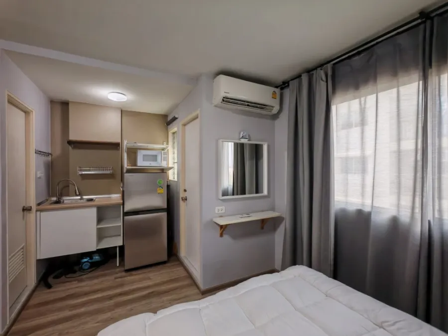 For rent: Lumpini Township Rangsit Klong 1, 6th floor, corner room, fully furnished, ready to move in, reserve now.