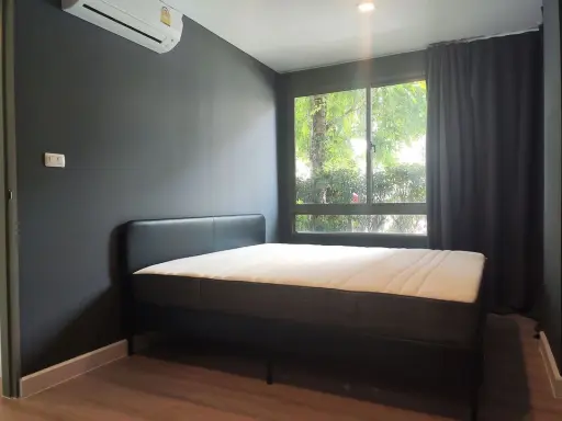 ขาย เมโทรลักซ์ รัชดา ห้องนอนโทนสีเข้มสุดเท่ เฟอร์นิเจอร์และเครื่องใช้ไฟฟ้าครบ จองก่อนได้ก่อน