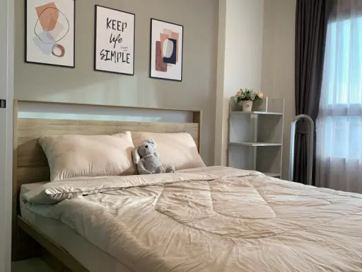 For sale, rent, Aspire Ladprao 113, wow price, 7th floor, fully furnished room, minimal style, very inviting, book now. images
