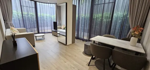 For sale,rent FYNN ASOKE ห้องแบบนี้มีเพียงห้องเดียวในโครงการ ห้องหันหน้าทิศเหนือ มีสวน จองเลย images