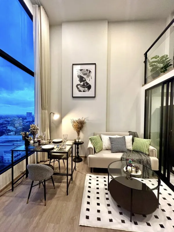 For rent Condo Origin Plug & Play Nonthaburi Station ห้องแบบ Duplex เพดานสูง แต่งครบจบที่นี่