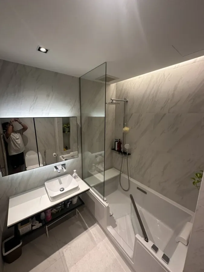 Condo for rent: The Room Sukhumvit 38, beautiful room, 15th floor, central garden floor, next to the garden, view of the garden and Chao Phraya River,