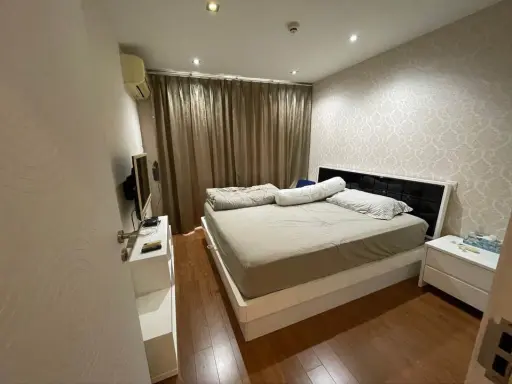 For sale, for rent, Ables Condo Lat Phrao 27, corner room, quiet, decorated room, ready to move in, don't wait.