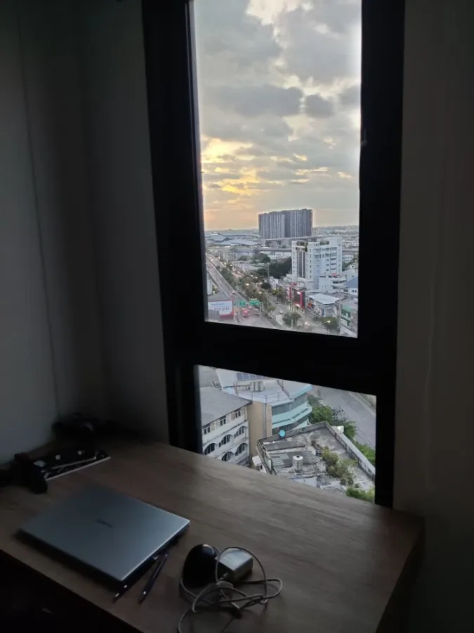 For rent: Supalai Lite Tha Phra - Wong Wian Yai, 14th floor, fully furnished + appliances, ready to move in!