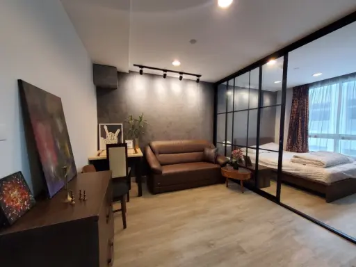 ห้องแต่งสวย ตกแต่งโทนเข้ม สไตล์ Classis ให้เช่า คอนโด เดอะ สเตชั่น สาทร-บางรัก ห้ามพลาดเด็ดขาด images