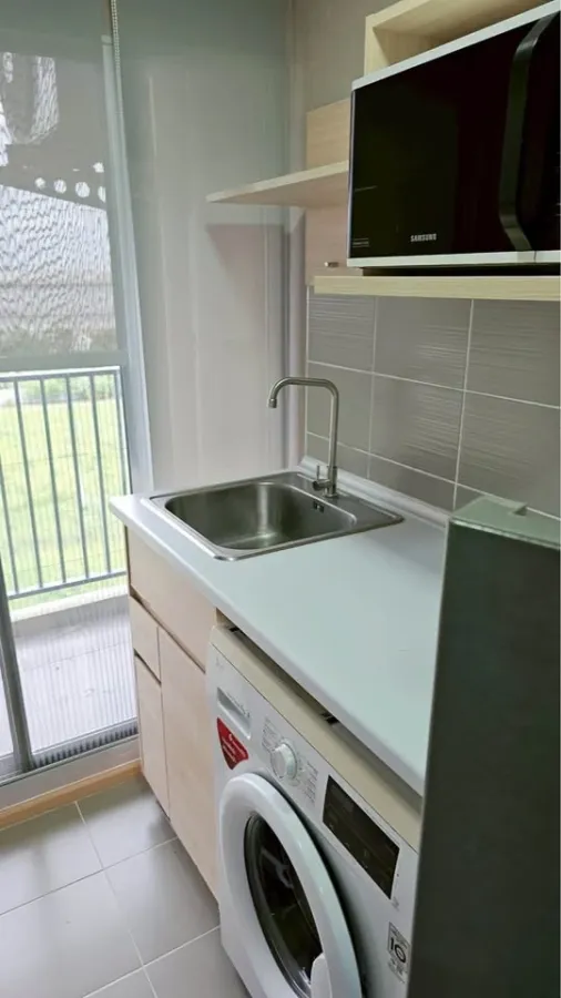 Plum Condo Rangsit Alive 2 for rent, 8th floor, unobstructed view, fully furnished, ready to move in. Book now!