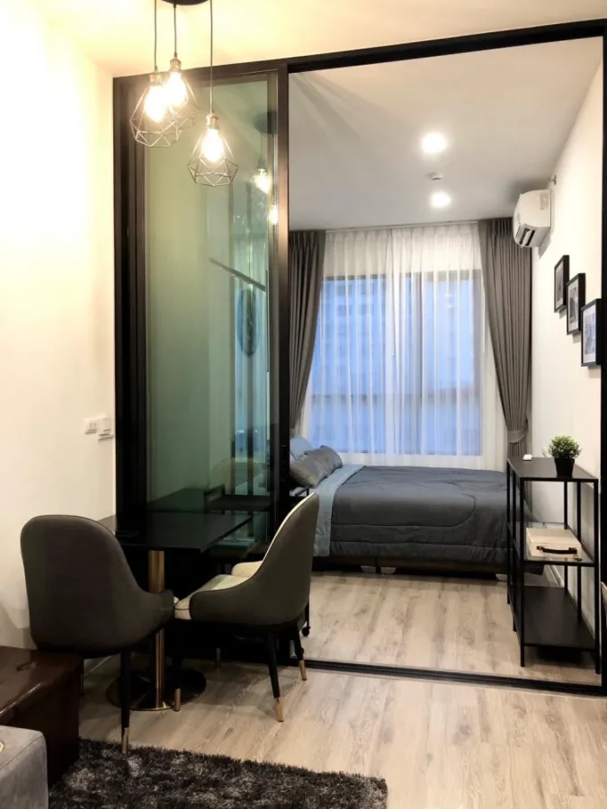 For rent: Knightsbridge Collage Ramkhamhaeng, furnished room, ready to move in, complete here, don't miss it.