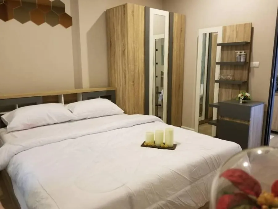 For rent, Metro Sky Prachachuen, 1 bed, 1 bath, 15th floor, comes with facilities. You can only come in.