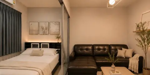 ให้เช่า Plum Condo Park Rangsit ชั้น 2 ห้องมุม แต่งครบ น่าอยู่ สนใจจองเลย อย่ารอช้า