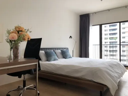 For rent!! Condo Noble Refine, 9th floor, beautiful room, nice to live in, I must say it's the best, hurry up and book now, hurry!!