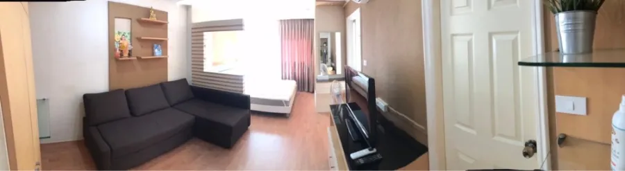 Condo for sale Lumpini Ville Cultural Center fully furnished room Big sofa. Comfortable to sit. Reserve now.