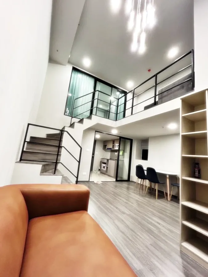 For rent!! Ideo Ramkhamhaeng - Lamsalee Station, 35th floor, beautiful and luxurious room, fully furnished, ready to move in! Reserve now!!