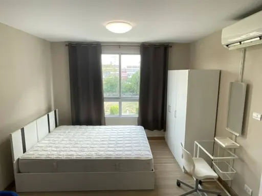 For rent, Plum Condo Phaholyothin 89, airy, open, inviting room, comes with full decoration, book now, hurry up.