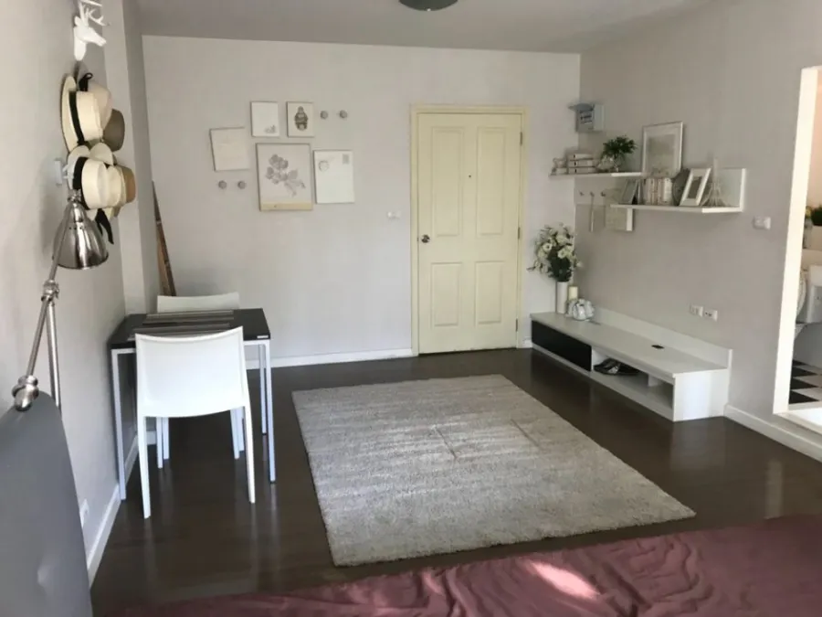 For sale/rent, D Condo Sathupradit 49, corner room, garden view, fully furnished, affordable price, don't wait!