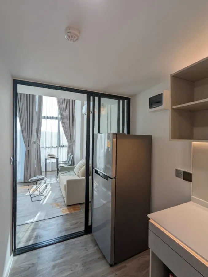 Kave Salaya condo for rent, duplex room, high ceiling, airy, comfortable, fully furnished, electrical appliances, hurry to move