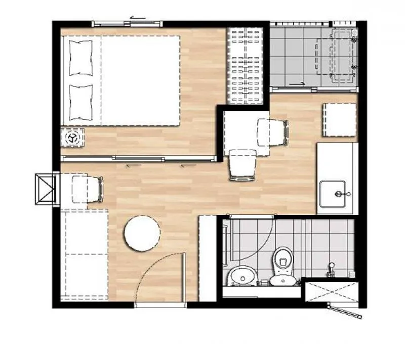 Plum Condo แจ้งวัฒนะ เฟส 2 ปล่อยเช่า ห้องวิวสระว่ายน้ำ บรรยากาศร่มรื่น