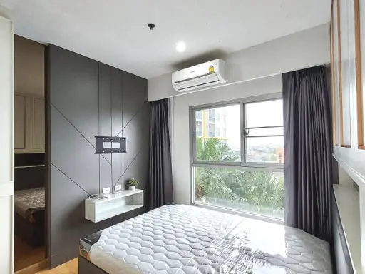 ให้เช่า The Parkland Taksin-Thaphra ห้องแต่งสวยสไตล์โมเดิร์น โทนสีเทาขาวสุดละมุน วิวสระ รีบจับจองเลย