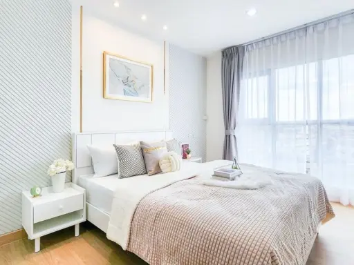 For rent, Aspire Sukhumvit 48, beautiful room, livable, decorated in minimalist style. Affordable price If interested, hurry and reserve now.