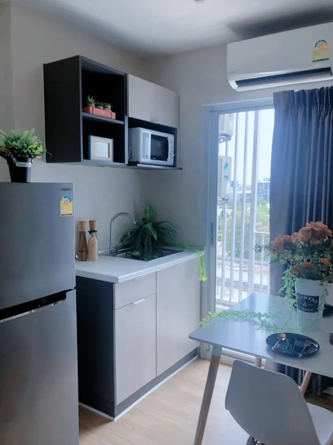 For rent, B Condo Phaholyothin, Building A, 8th floor, new room, just decorated in minimal style, very nice, not booking is missing!!