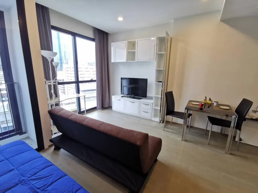 Sale, rent, Ashton Chula Silom 1, come here 1 queue, beautiful decoration, icon view, complete with electrical appliances, interested, hurry up