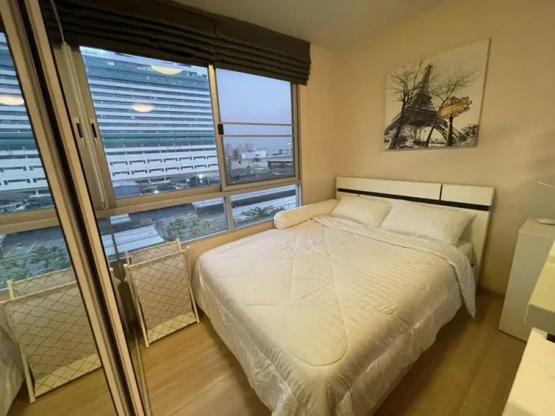 ขาย ให้เช่า Plum Condo Nawamin ชั้น 6 ห้องสวย ทำเลดี เฟอร์นิเจอร์ครบครัน ด้านขวาไม่ติดกับห้องไหน หิ้วกระเป๋าใบเดียวเข้าอยู่ได้เลย