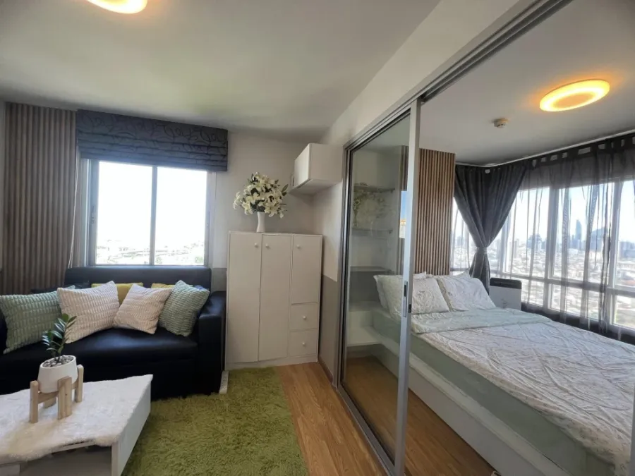 Condo for rent: The Trust Residence Ratchada-Rama 3, 32nd floor, corner unit, city view, fully furnished, ready to move in. Don't miss out!!