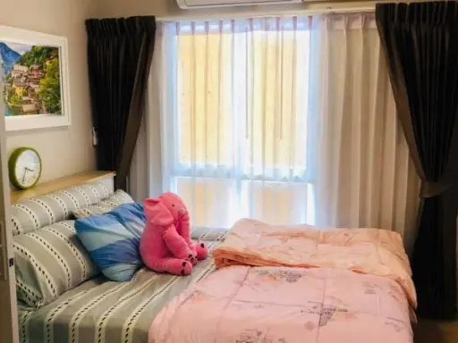 Beautiful and better room, no more. Plum condo for rent, Chaengwattana station, fully furnished, ready to move in. Book quickly.
