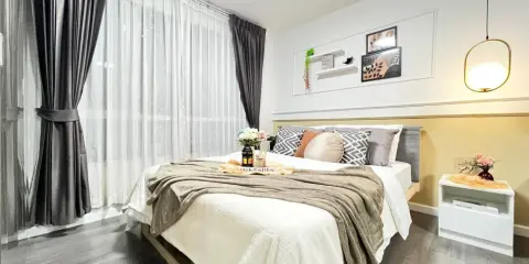ให้เช่า Dcondo Campus Resort Bangna ชั้น 2 ตึก A (มีเครื่องซักผ้า) พร้อมเข้าอยู่!!