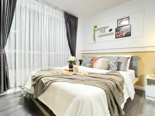 ให้เช่า Dcondo Campus Resort Bangna ชั้น 2 ตึก A (มีเครื่องซักผ้า) พร้อมเข้าอยู่!!