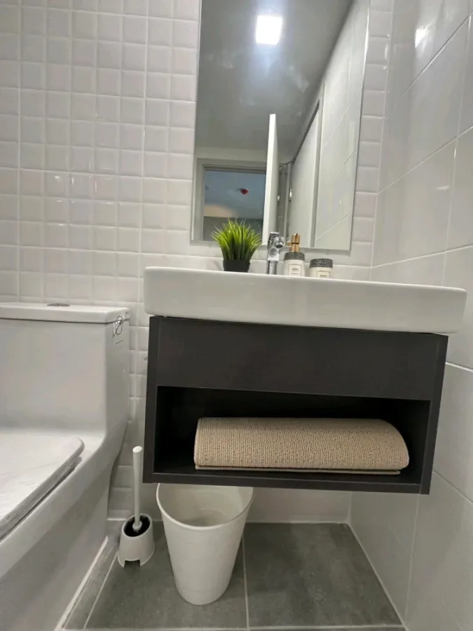 For rent: Kave Seed Kaset, 6th floor, fully furnished room, nice to live in. If interested, hurry and reserve now before it's too late.