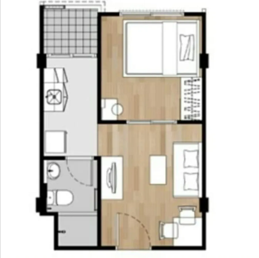 Sale/rent!! Condo The Kitt Sukhumvit 113, 3rd floor, Building B, good location, convenient to travel, can't miss it!!